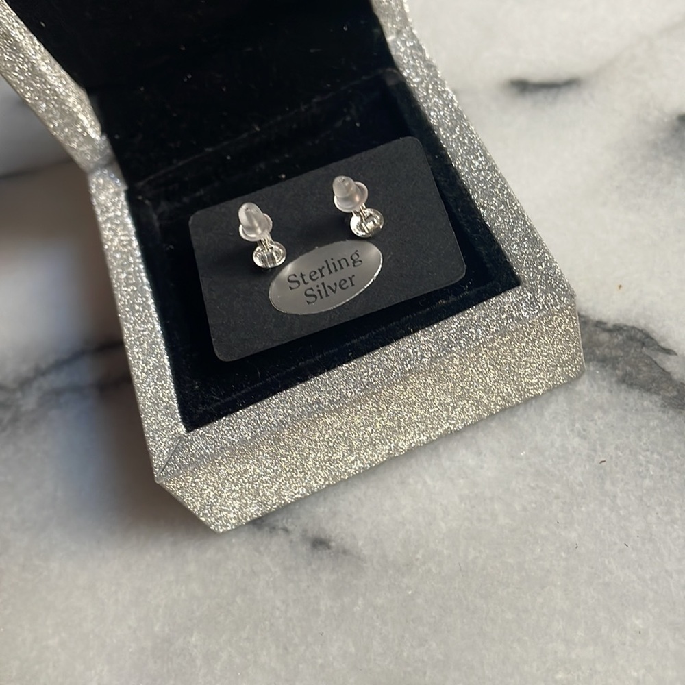 Freshwater pearl stud earrings sterling 925 - Picture 3 of 14